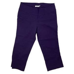 Ricki's Capris Purple Stretch Pull-On Women's Size Medium